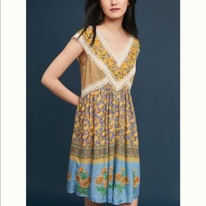 Anthropologie Falaise Floral Dress